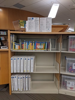 Library Books on a Shelf