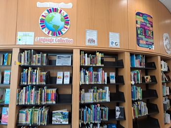 Library Books on Library Shelf